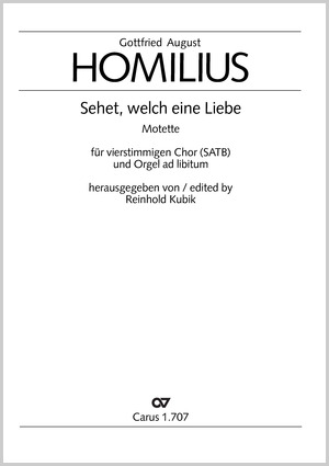 Homilius: Sehet, welch eine Liebe - Noten | Carus-Verlag
