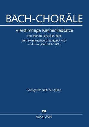 Bach: Choräle zum EG und GL - Noten | Carus-Verlag