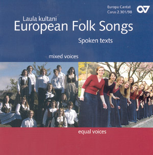 European Folksongs für gemischten Chor - CDs, Choir Coaches, Medien | Carus-Verlag