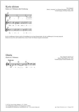 Hayes: Kyrie eleison / Gloria - Sheet music | Carus-Verlag
