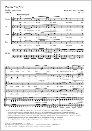 Bruckner: Psalm 23 (22 nach Vulgata) - Noten | Carus-Verlag
