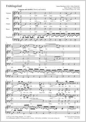 Bruckner: Frühlingslied - Sheet music | Carus-Verlag