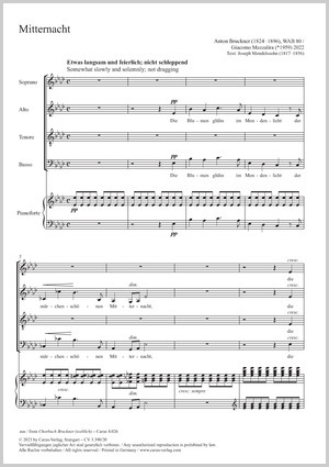 Bruckner: Mitternacht - Sheet music | Carus-Verlag