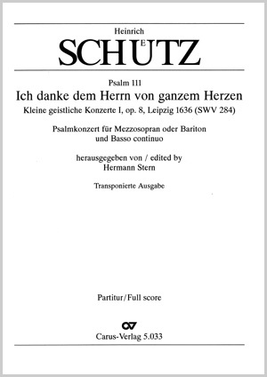 Schütz: All thanks to the Lord my heart will offer