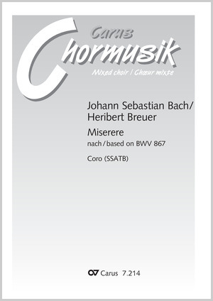 Bach: Miserere - Noten | Carus-Verlag