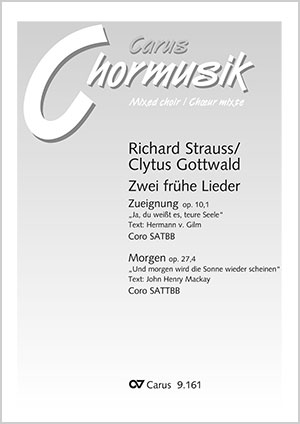 Strauss: Two Early Songs. Vocal transcriptions by Clytus Gottwald - Sheet music | Carus-Verlag