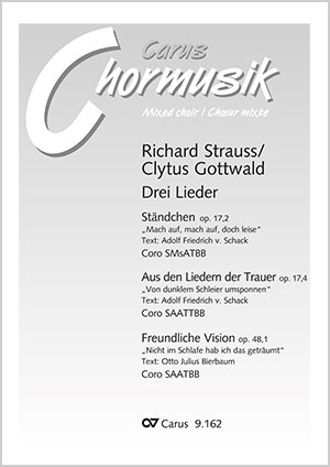 Strauss: Three Songs. Vocal transcriptions by Clytus Gottwald - Partition | Carus-Verlag
