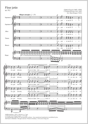Fauré: Fleur jetée - Sheet music | Carus-Verlag