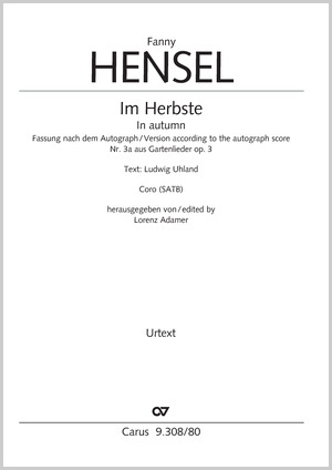 Hensel: In autumn - Sheet music | Carus-Verlag