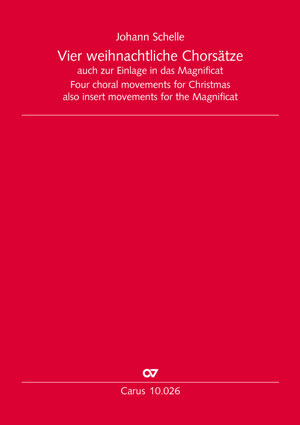Schelle: Vier weihnachtliche Chorsätze in C. Auch zur Einlage in das Magnificat. Erstausgabe - Noten | Carus-Verlag