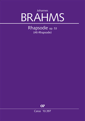 Brahms: Rhapsody - Sheet music | Carus-Verlag