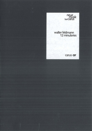 Walter Feldmann: 12 minuteries - Partition | Carus-Verlag