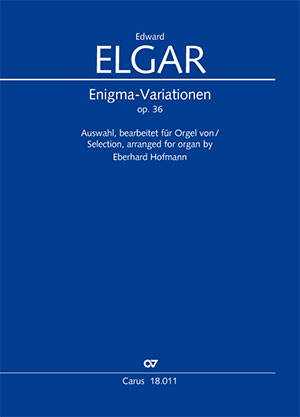 Elgar: Enigma-Variationen op. 36. Auswahl, bearbeitet für Orgel von Eberhard Hofmann