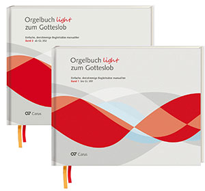 Orgelbuch light zum Gotteslob. Leichte dreistimmige Orgel-Begleitsätze manualiter. 2 Bände - Partition | Carus-Verlag