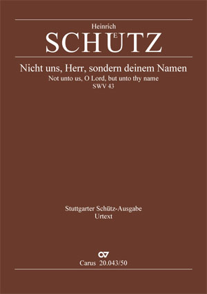 Schütz: Not unto us, O Lord, but unto thy name - Sheet music | Carus-Verlag
