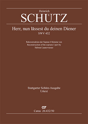 Schütz: Lord, now lettest thou thy servant depart - Sheet music | Carus-Verlag