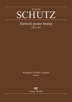 Schütz: Surrexit pastor bonus - Sheet music | Carus-Verlag