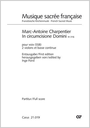 Charpentier: In circumcisione Domini - Sheet music | Carus-Verlag