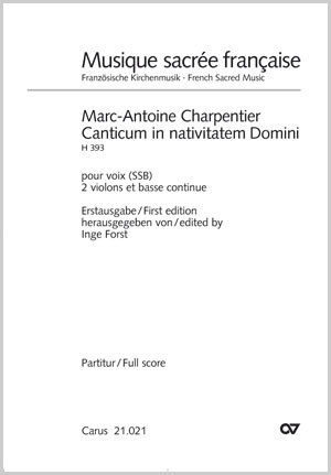 Charpentier: Canticum in nativitatem Domini - Sheet music | Carus-Verlag