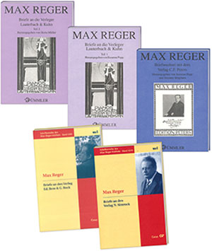 Max Reger. Briefe an die Verleger, 5 Bände - Bücher | Carus-Verlag