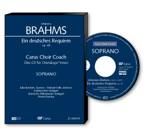 Brahms: Ein deutsches Requiem - CDs, Choir Coaches, Medien | Carus-Verlag