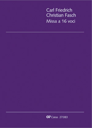 Fasch: Mass for 16 voices - Partition | Carus-Verlag