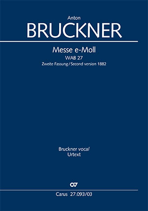 Bruckner: Messe e-Moll - Noten | Carus-Verlag