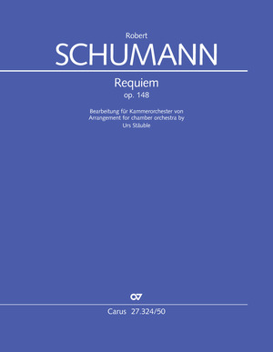 Schumann: Requiem - Sheet music | Carus-Verlag