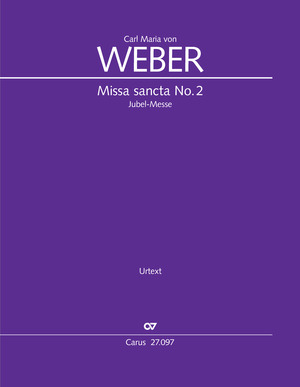 Weber: Missa sancta No. 2 - Sheet music | Carus-Verlag