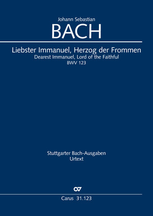 Bach: Liebster Immanuel, Herzog der Frommen - Partition | Carus-Verlag
