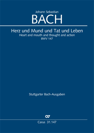 Bach: Cœur et bouche et action et vie - Partition | Carus-Verlag
