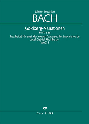 Johann Sebastian Bach: Aria with 30 variations - Sheet music | Carus-Verlag