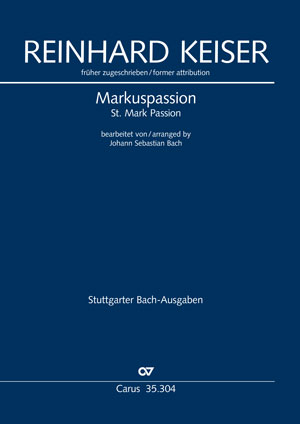 Reinhard Keiser: St. Marc Passion - Sheet music | Carus-Verlag