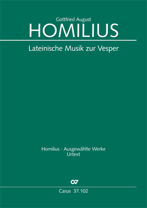 Homilius: Lateinische Musik zur Vesper. Werkausgabe - Noten | Carus-Verlag