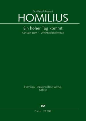 Homilius: Ein hoher Tag kommt