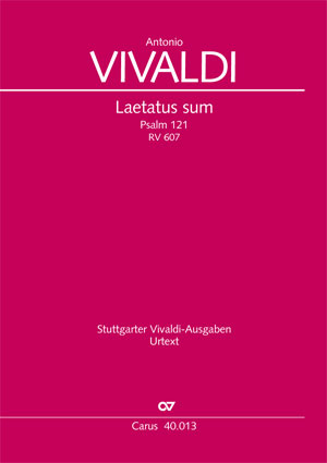 Vivaldi: Laetatus sum - Noten | Carus-Verlag