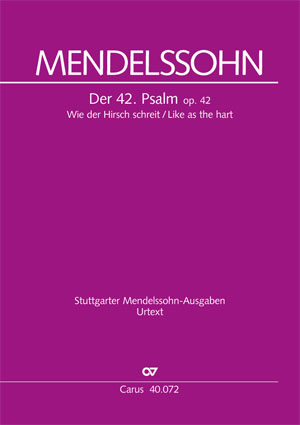 Mendelssohn Bartholdy: Psalm 42 - Sheet music | Carus-Verlag