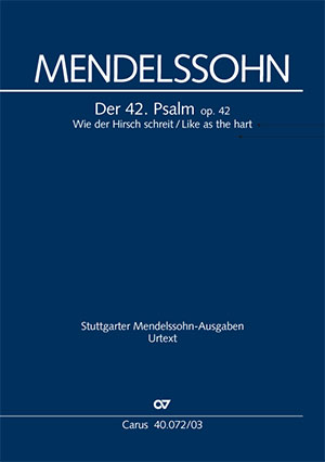 Mendelssohn Bartholdy: Wie der Hirsch schreit - Noten | Carus-Verlag