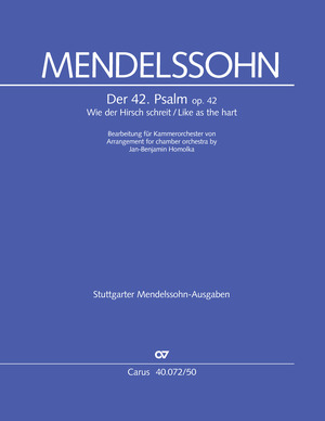 Mendelssohn Bartholdy: Wie der Hirsch schreit. Der 42. Psalm - Noten | Carus-Verlag