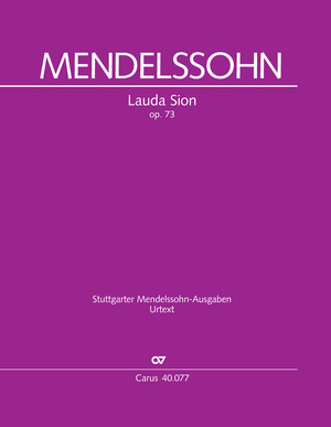 Mendelssohn Bartholdy: Lauda Sion - Sheet music | Carus-Verlag