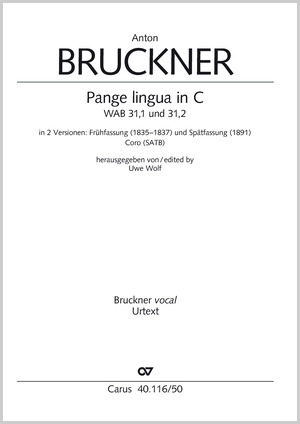 Bruckner: Pange lingua in C - Noten | Carus-Verlag