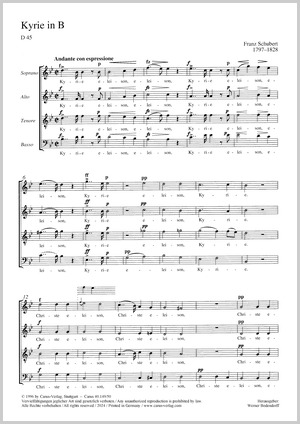 Schubert: Kyrie in B flat major