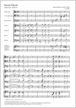 Bruckner: I have found David - Sheet music | Carus-Verlag