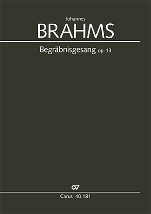 Brahms: Now we lay to rest the body - Sheet music | Carus-Verlag
