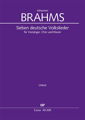 Brahms: Sieben deutsche Volkslieder - Sheet music | Carus-Verlag