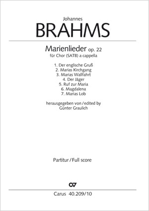 Brahms: Chants mariaux - Partition | Carus-Verlag