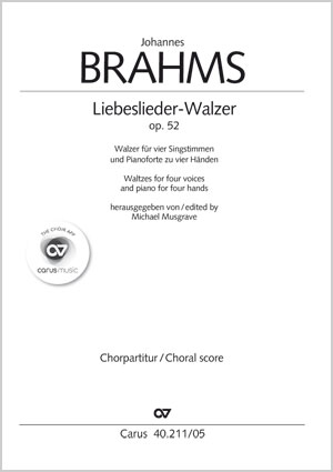 Brahms: Liebeslieder Waltzes - Sheet music | Carus-Verlag