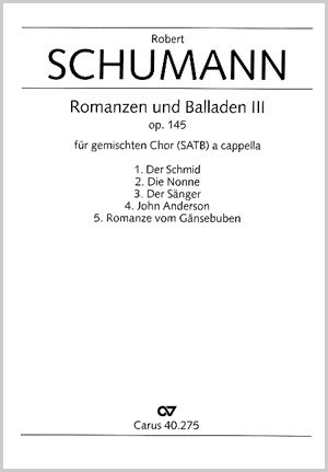 Schumann: Romanzen und Balladen III op. 145 - Sheet music | Carus-Verlag