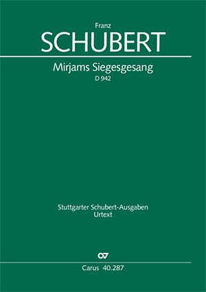 Schubert: Mirjams Siegesgesang - Sheet music | Carus-Verlag