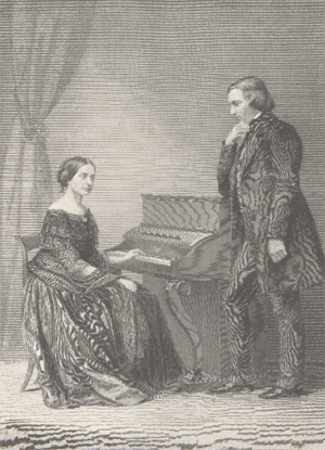 Robert und Clara Schumann am Klavier - Cartes postales, calendriers, posters | Carus-Verlag